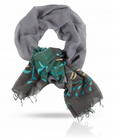 Палантин Женский ZW.EMB/LILAC.VERT